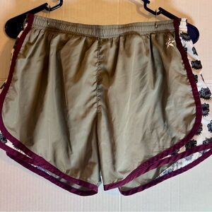 Women's Gray and Burgundy Bulldog Shorts
